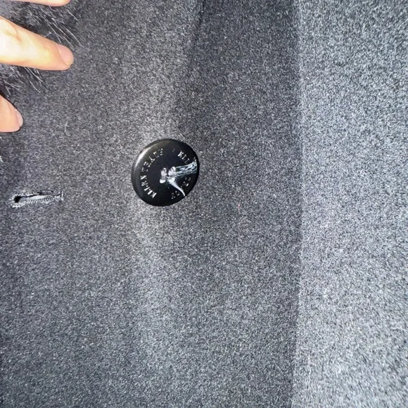 Elegant Black Fur-Trimmed Women's Coat - Picture 6 of 8